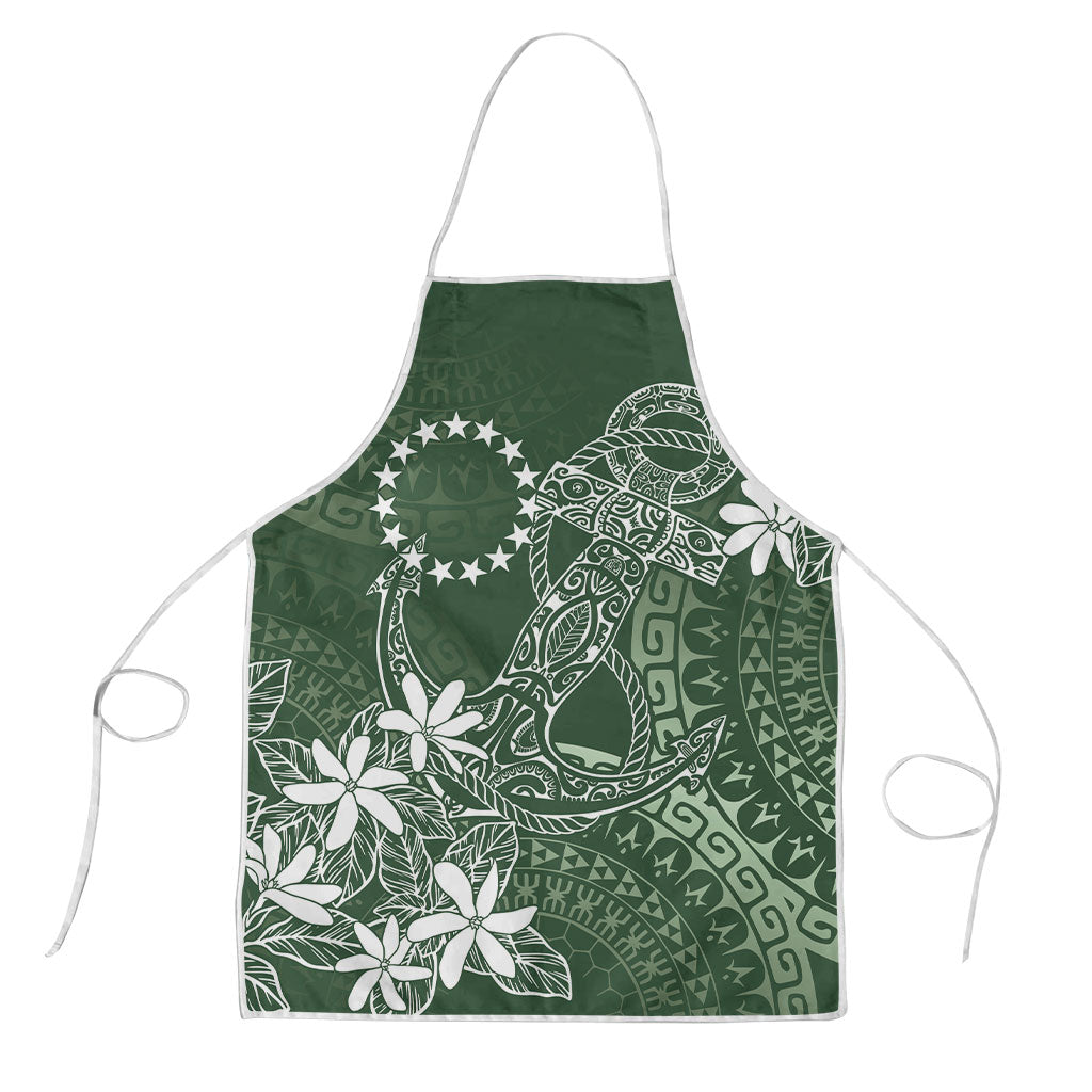 Sage Green Kuki Airani Tapakau Apron Tribal Anchor Mix Tiare