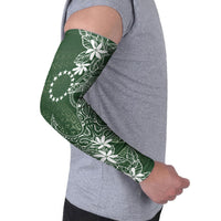 Sage Green Kuki Airani Tapakau Arm Sleeves Tribal Anchor Mix Tiare