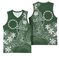 Sage Green Kuki Airani Tapakau Basketball Jersey Tribal Anchor Mix Tiare LT7 - Polynesian Pride