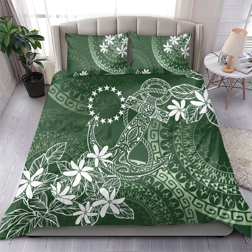 Sage Green Kuki Airani Tapakau Bedding Set Tribal Anchor Mix Tiare