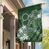 Sage Green Kuki Airani Tapakau Garden Flag Tribal Anchor Mix Tiare LT7 House Flag Sage Green - Polynesian Pride