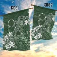 Sage Green Kuki Airani Tapakau Garden Flag Tribal Anchor Mix Tiare LT7 - Polynesian Pride
