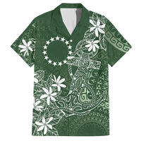 Sage Green Kuki Airani Tapakau Hawaiian Shirt Tribal Anchor Mix Tiare LT7 Sage Green - Polynesian Pride