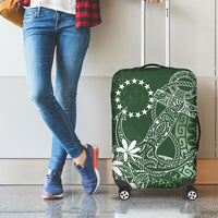 Sage Green Kuki Airani Tapakau Luggage Cover Tribal Anchor Mix Tiare LT7 - Polynesian Pride