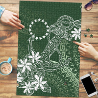 Sage Green Kuki Airani Tapakau Puzzle Tribal Anchor Mix Tiare LT7 Sage Green - Polynesian Pride