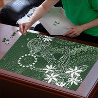 Sage Green Kuki Airani Tapakau Puzzle Tribal Anchor Mix Tiare LT7 - Polynesian Pride
