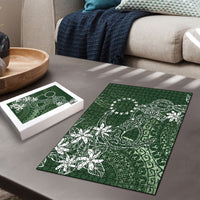 Sage Green Kuki Airani Tapakau Puzzle Tribal Anchor Mix Tiare LT7 - Polynesian Pride