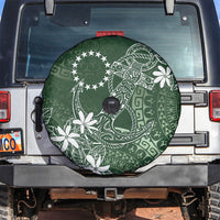 Sage Green Kuki Airani Tapakau Spare Tire Cover Tribal Anchor Mix Tiare LT7 Sage Green - Polynesian Pride