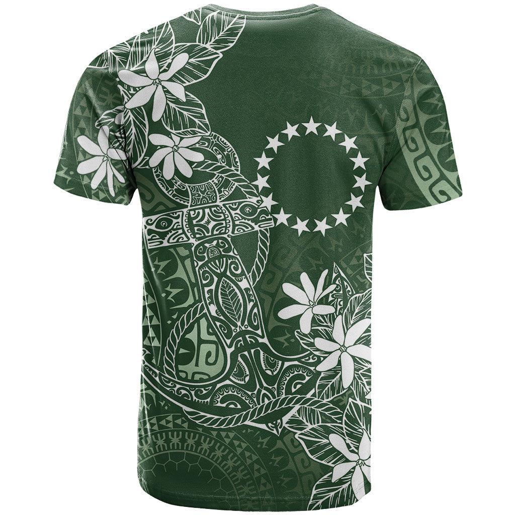 Sage Green Kuki Airani Tapakau T Shirt Tribal Anchor Mix Tiare LT7 - Polynesian Pride