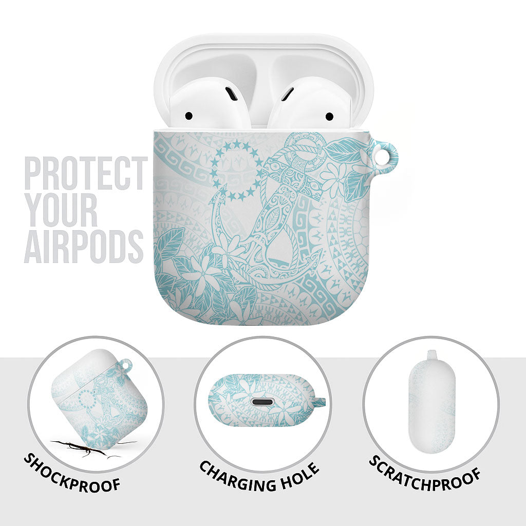 Turquoise Kuki Airani Tapakau AirPods Case Tribal Anchor Mix Tiare