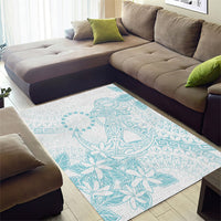 Turquoise Kuki Airani Tapakau Area Rug Tribal Anchor Mix Tiare