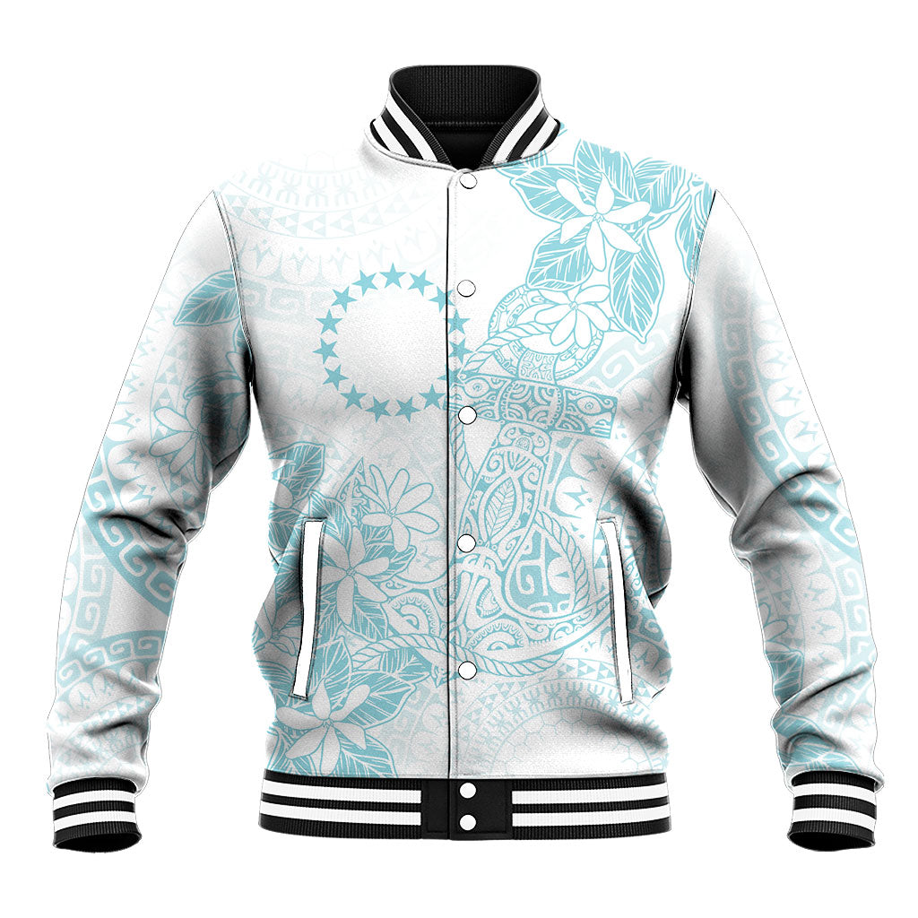 Turquoise Kuki Airani Tapakau Baseball Jacket Tribal Anchor Mix Tiare