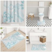 Turquoise Kuki Airani Tapakau Bathroom Set Tribal Anchor Mix Tiare LT7 - Polynesian Pride