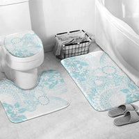 Turquoise Kuki Airani Tapakau Bathroom Set Tribal Anchor Mix Tiare LT7 Mat Set Only (3 pcs) One Size Turquoise - Polynesian Pride
