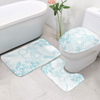 Turquoise Kuki Airani Tapakau Bathroom Set Tribal Anchor Mix Tiare LT7 - Polynesian Pride