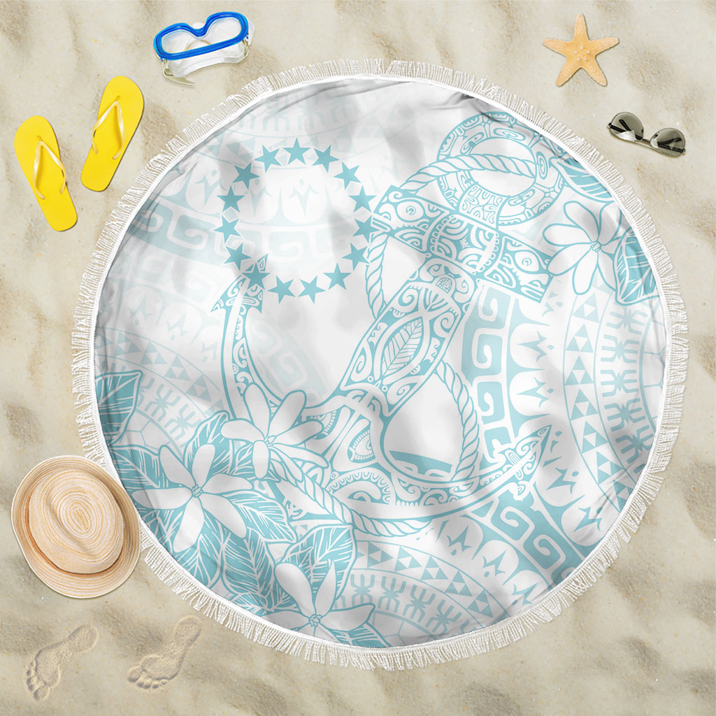 Turquoise Kuki Airani Tapakau Beach Blanket Tribal Anchor Mix Tiare LT7 One Size 150cm Turquoise - Polynesian Pride