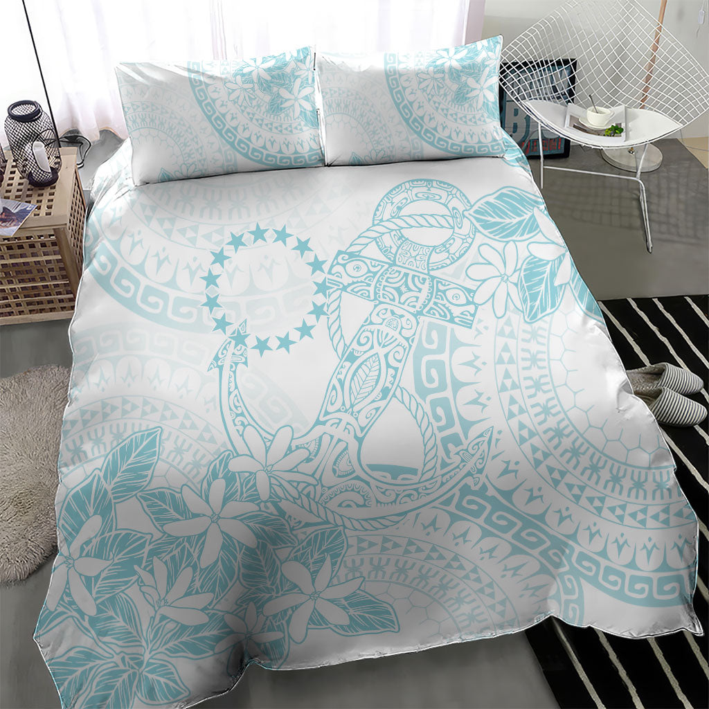 Turquoise Kuki Airani Tapakau Bedding Set Tribal Anchor Mix Tiare
