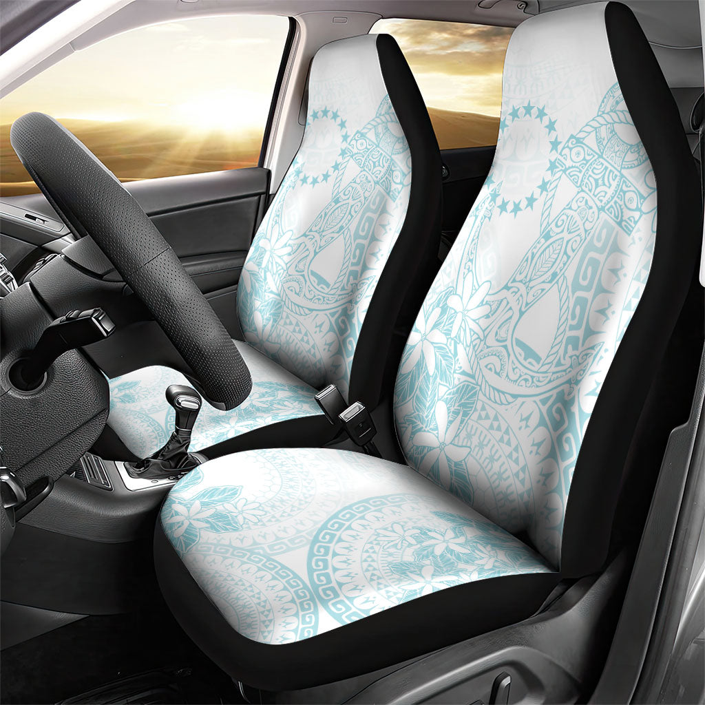 Turquoise Kuki Airani Tapakau Car Seat Cover Tribal Anchor Mix Tiare LT7 - Polynesian Pride
