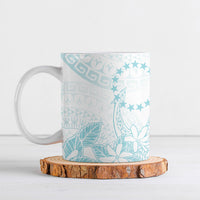 Turquoise Kuki Airani Tapakau Ceramic Mug Tribal Anchor Mix Tiare LT7 Turquoise - Polynesian Pride