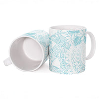 Turquoise Kuki Airani Tapakau Ceramic Mug Tribal Anchor Mix Tiare LT7 - Polynesian Pride