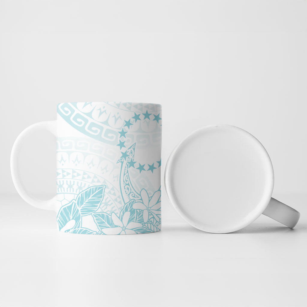Turquoise Kuki Airani Tapakau Ceramic Mug Tribal Anchor Mix Tiare LT7 - Polynesian Pride