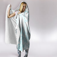 Turquoise Kuki Airani Tapakau Hooded Blanket Tribal Anchor Mix Tiare