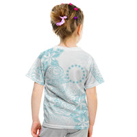 Turquoise Kuki Airani Tapakau Kid T Shirt Tribal Anchor Mix Tiare LT7 - Polynesian Pride