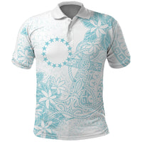 Turquoise Kuki Airani Tapakau Polo Shirt Tribal Anchor Mix Tiare LT7 Turquoise - Polynesian Pride