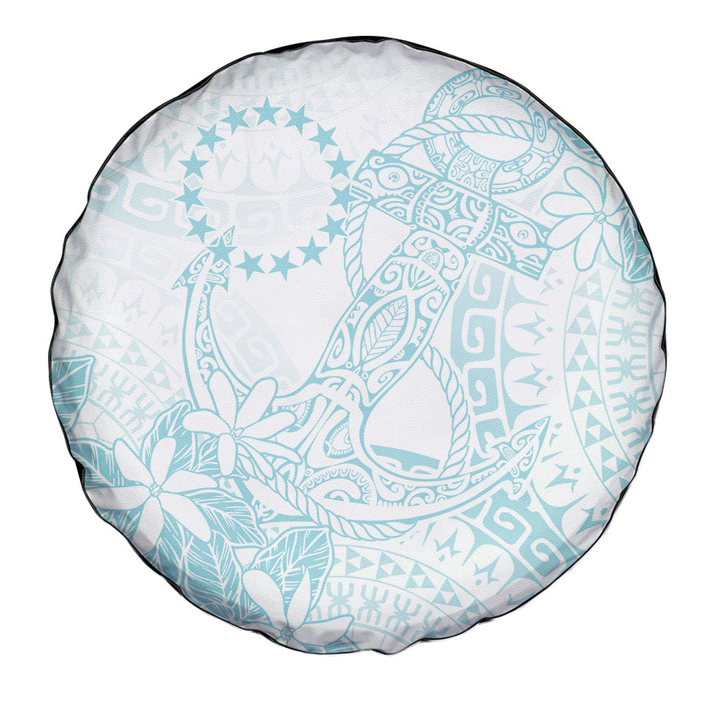 Turquoise Kuki Airani Tapakau Spare Tire Cover Tribal Anchor Mix Tiare LT7 - Polynesian Pride