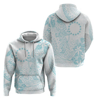 Turquoise Kuki Airani Tapakau Zip Hoodie Tribal Anchor Mix Tiare LT7 - Polynesian Pride