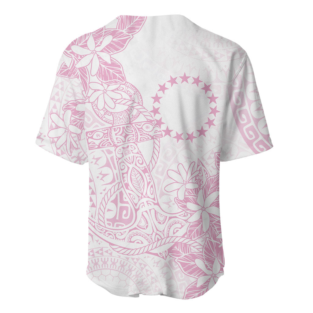 Candy Pink Kuki Airani Tapakau Baseball Jersey Tribal Anchor Mix Tiare LT7 - Polynesian Pride