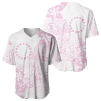 Candy Pink Kuki Airani Tapakau Baseball Jersey Tribal Anchor Mix Tiare LT7 - Polynesian Pride