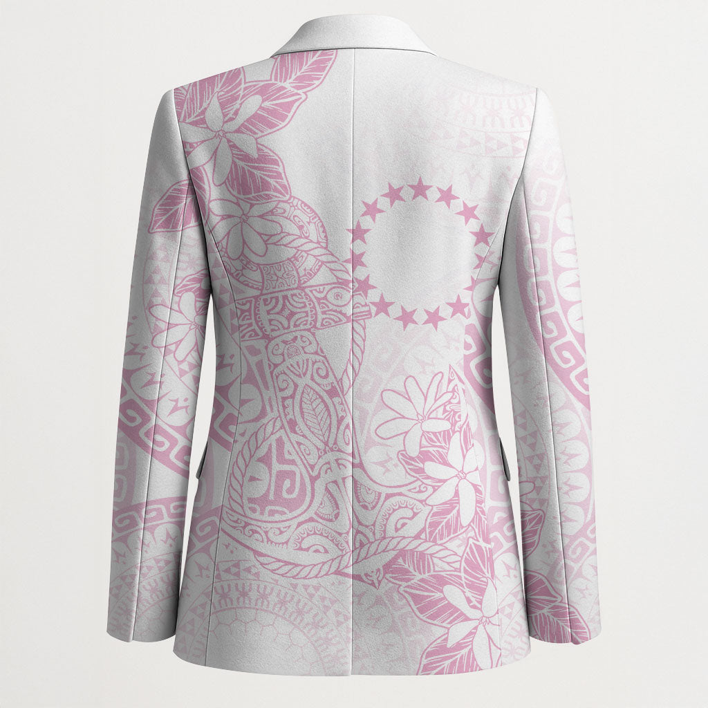 Candy Pink Kuki Airani Tapakau Blazer Tribal Anchor Mix Tiare