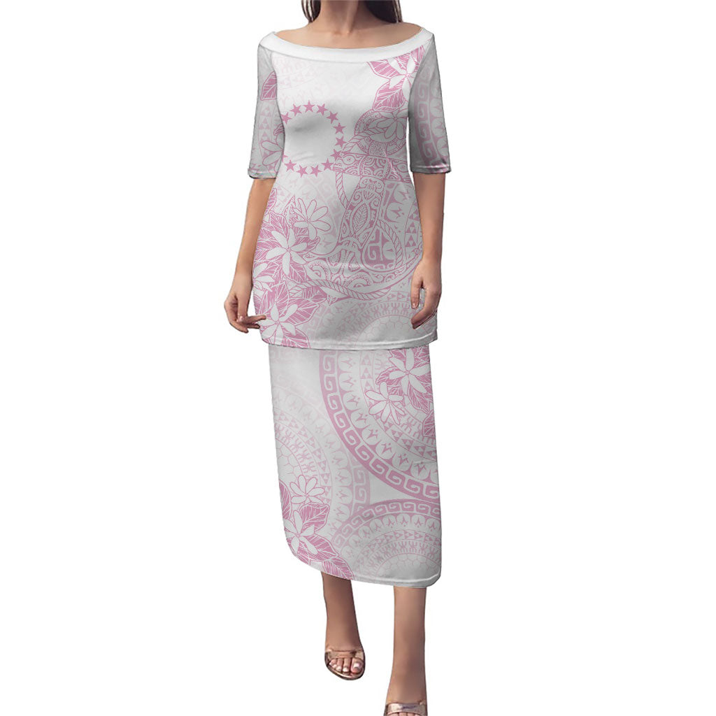 Candy Pink Kuki Airani Tapakau Family Matching Puletasi and Hawaiian Shirt Tribal Anchor Mix Tiare LT7 Mom's Dress Candy Pink - Polynesian Pride