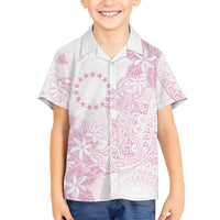 Candy Pink Kuki Airani Tapakau Family Matching Summer Maxi Dress and Hawaiian Shirt Tribal Anchor Mix Tiare LT7 Son's Shirt Candy Pink - Polynesian Pride