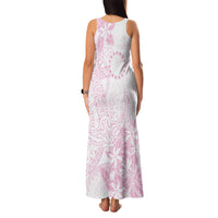 Candy Pink Kuki Airani Tapakau Family Matching Tank Maxi Dress and Hawaiian Shirt Tribal Anchor Mix Tiare LT7 - Polynesian Pride
