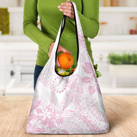 Candy Pink Kuki Airani Tapakau Grocery Bag Tribal Anchor Mix Tiare