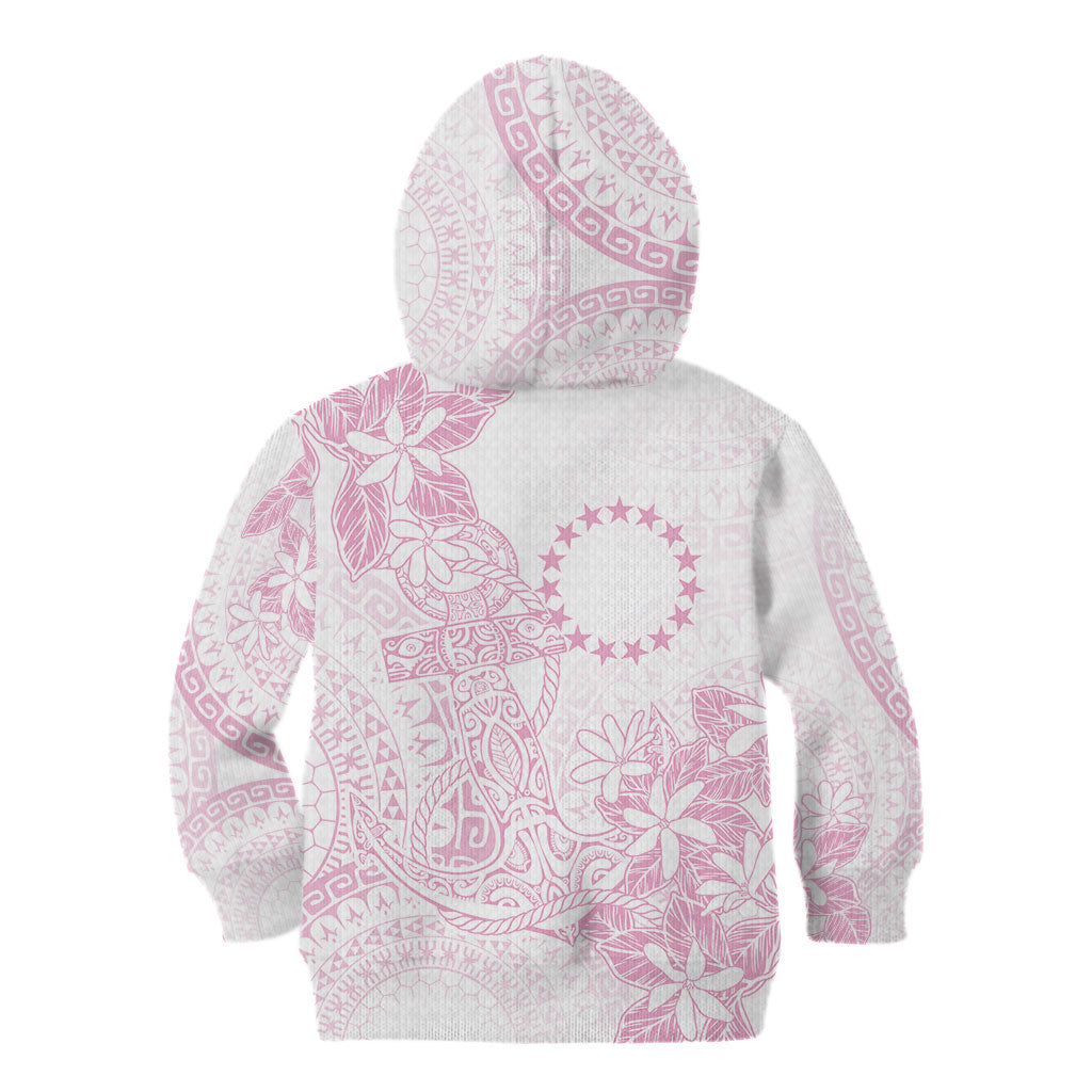 Candy Pink Kuki Airani Tapakau Kid Hoodie Tribal Anchor Mix Tiare LT7 - Polynesian Pride