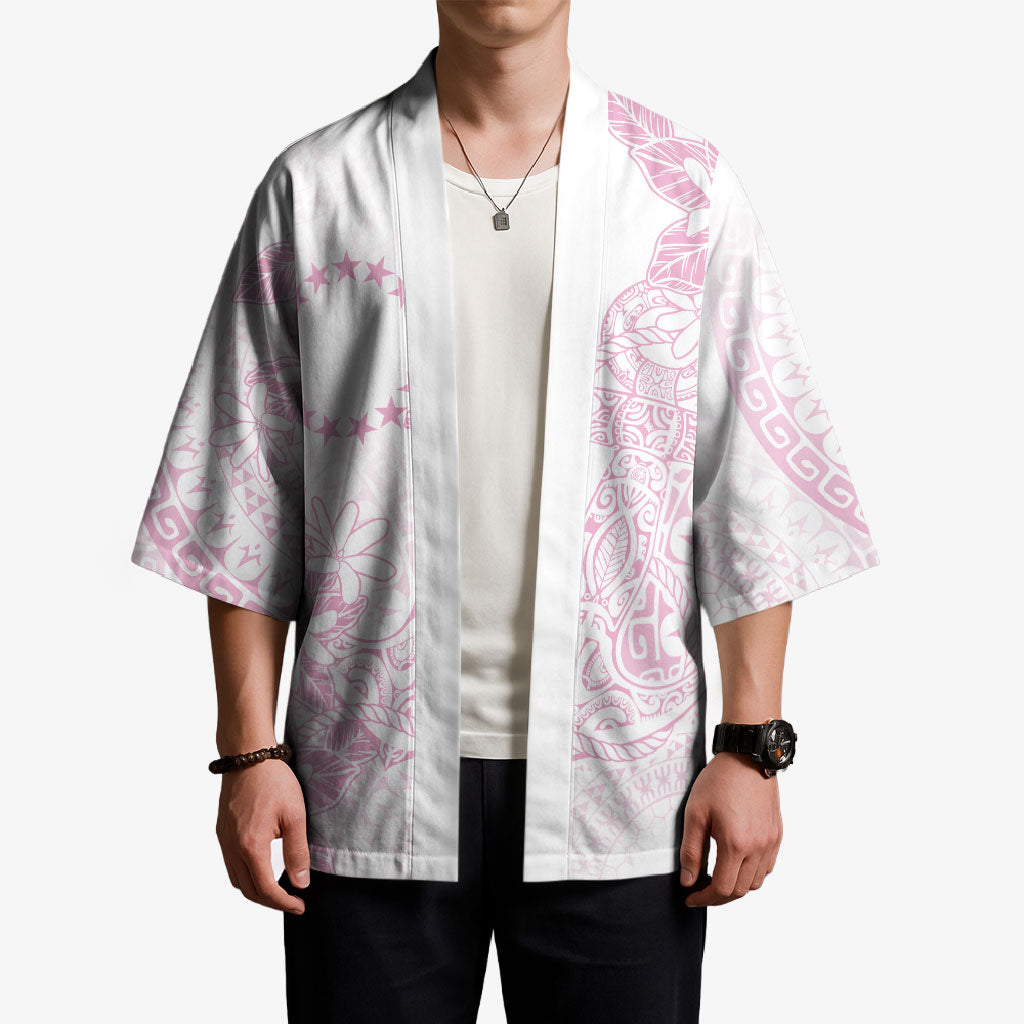 Candy Pink Kuki Airani Tapakau Kimono Tribal Anchor Mix Tiare LT7 - Polynesian Pride