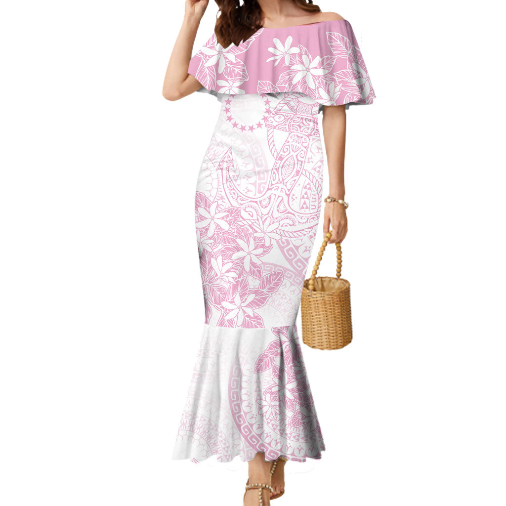 Candy Pink Kuki Airani Tapakau Mermaid Dress Tribal Anchor Mix Tiare