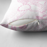 Candy Pink Kuki Airani Tapakau Pillow Cover Tribal Anchor Mix Tiare