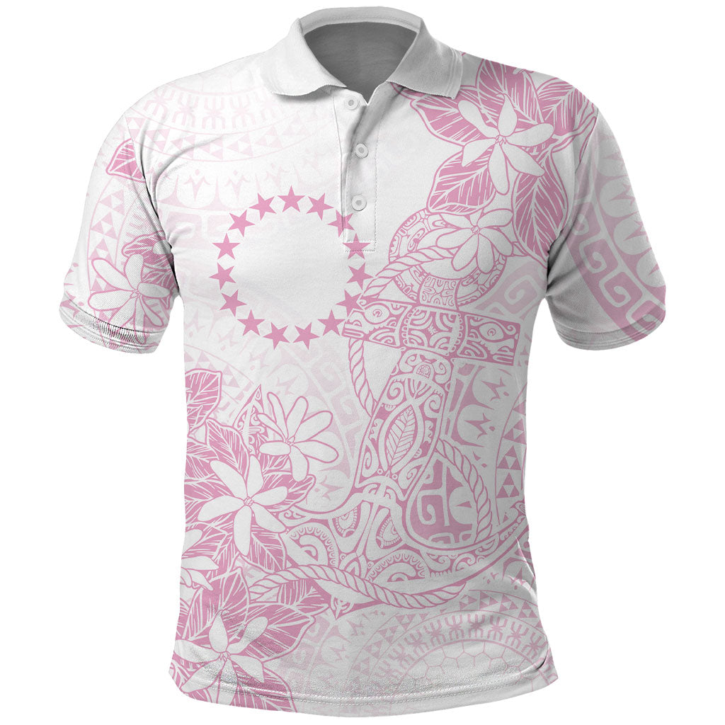 Candy Pink Kuki Airani Tapakau Polo Shirt Tribal Anchor Mix Tiare LT7 Candy Pink - Polynesian Pride