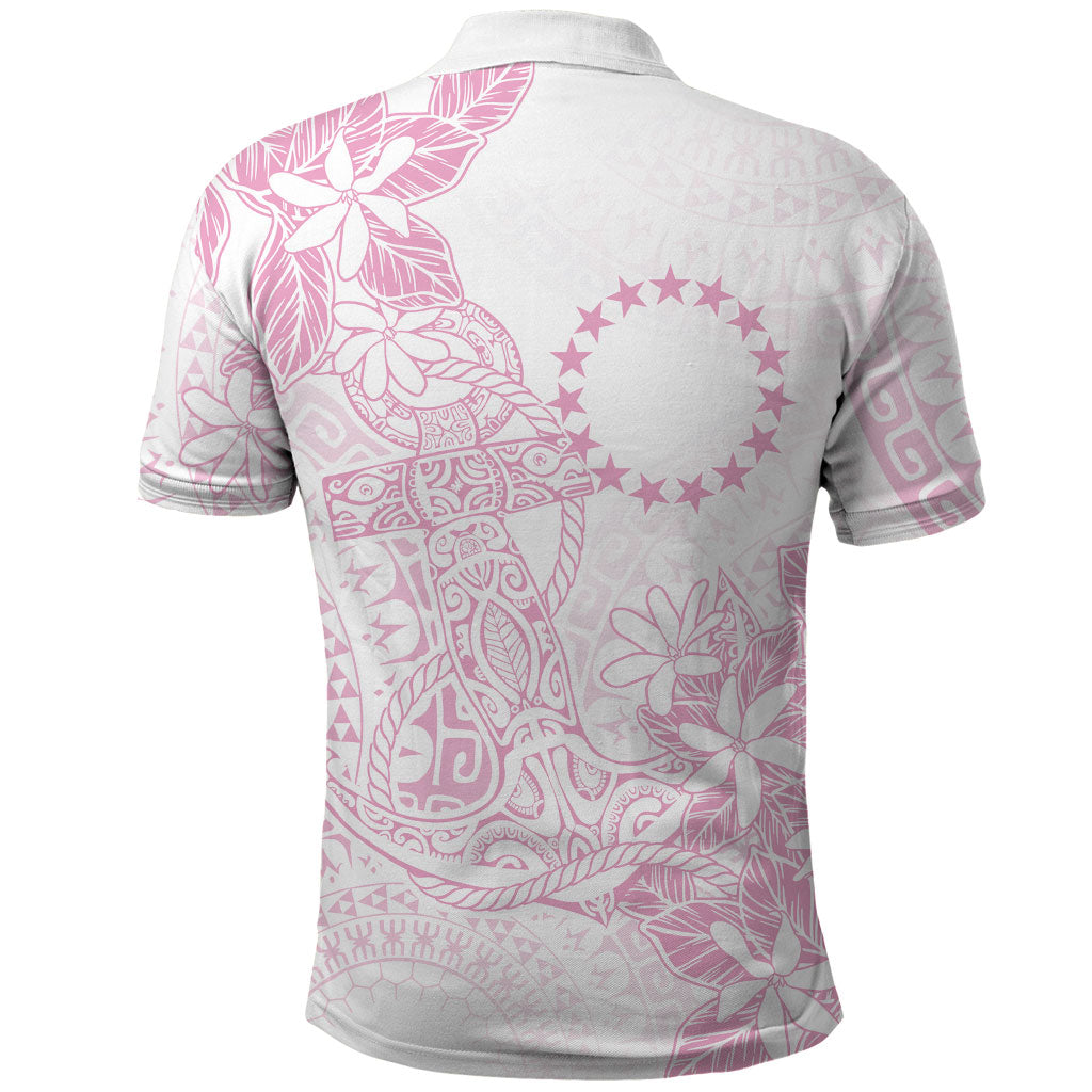 Candy Pink Kuki Airani Tapakau Polo Shirt Tribal Anchor Mix Tiare LT7 - Polynesian Pride