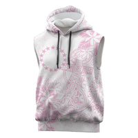 Candy Pink Kuki Airani Tapakau Sleeveless Hoodie Tribal Anchor Mix Tiare LT7 Candy Pink - Polynesian Pride