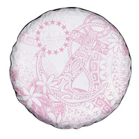 Candy Pink Kuki Airani Tapakau Spare Tire Cover Tribal Anchor Mix Tiare LT7 - Polynesian Pride