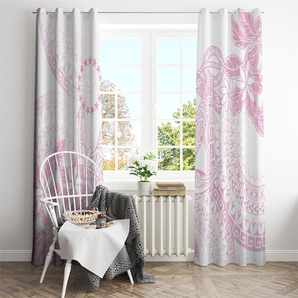Candy Pink Kuki Airani Tapakau Window Curtain Tribal Anchor Mix Tiare