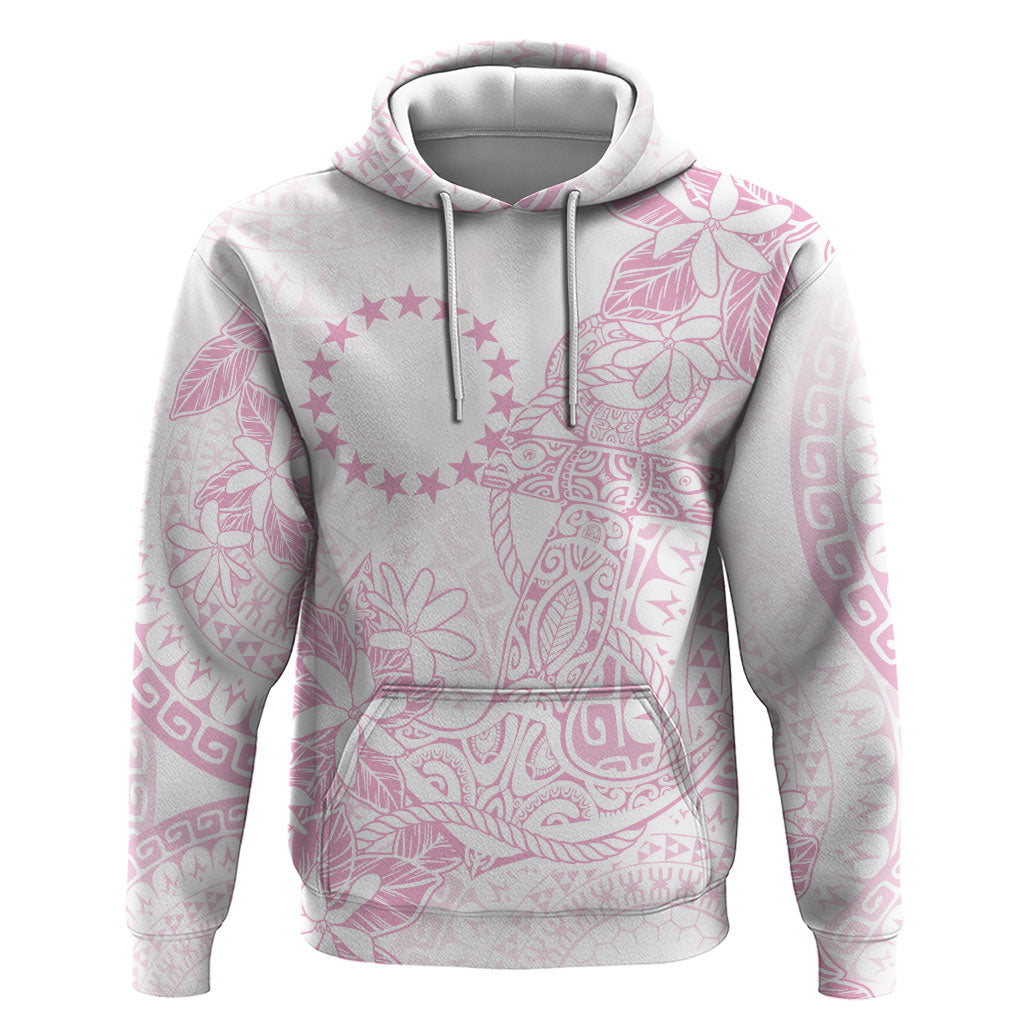 Candy Pink Kuki Airani Tapakau Zip Hoodie Tribal Anchor Mix Tiare LT7 Pullover Hoodie Candy Pink - Polynesian Pride