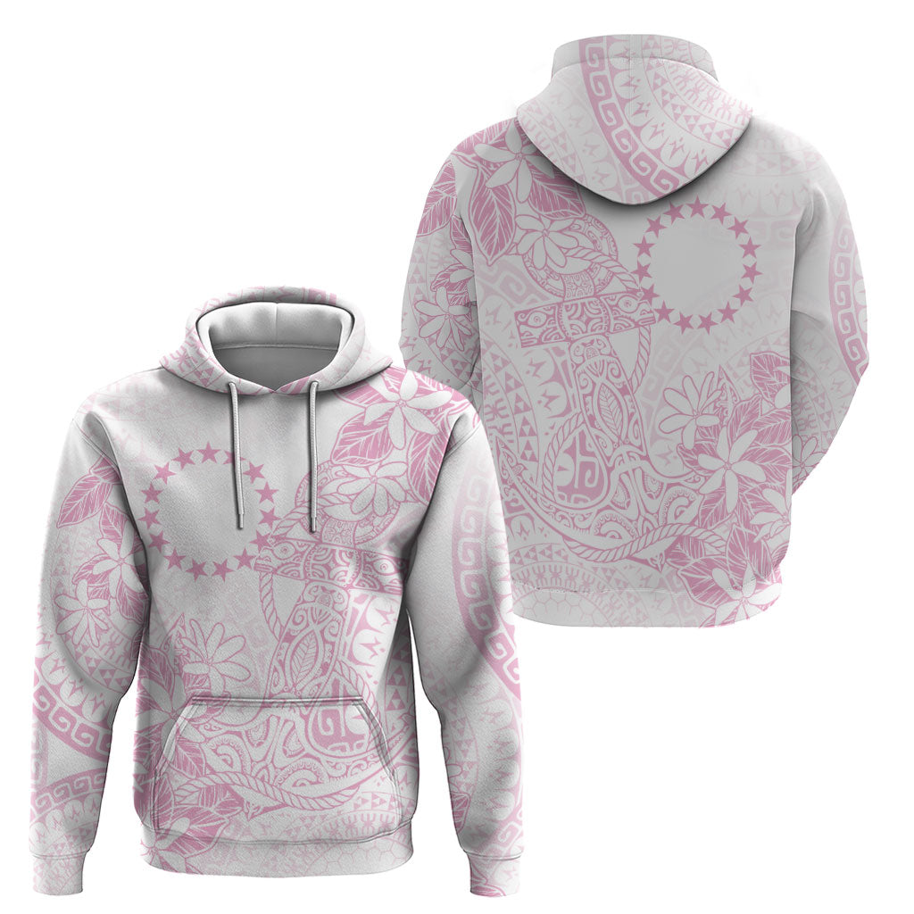 Candy Pink Kuki Airani Tapakau Zip Hoodie Tribal Anchor Mix Tiare LT7 - Polynesian Pride