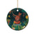 Hawaii Hula Girl Vintage Ceramic Ornament Tropical Forest