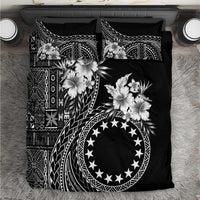 Kia Orana Cook Islands Bedding Set Tiare and Stars LT7 Black - Polynesian Pride